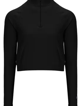 Black Casa Seamless Quarter Zip - XS - FILA - FashionsVida