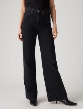 Para mujer. A6081-0001 Jeans Ribcage Wide Leg (25/32), Casual, Algodón, Denim
