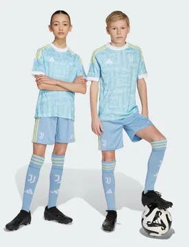 Short Away Juventus FC 25/26 13-14A Ash Blue - Adidas - FashionsVida