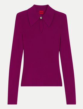 HUGO Strickpullover Sdropa Violett L