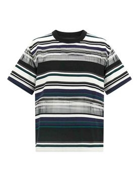 T-shirt con inserto in organza