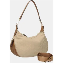 Bolso hobo detalle logo punteado doble asa