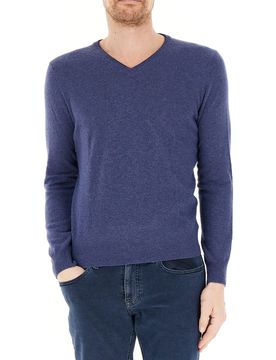 Maglione misto lana BLU XXL