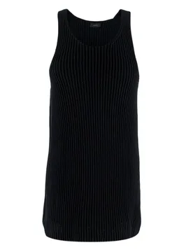 Joseph Black Knit Tank Top - Joseph - FashionsVida