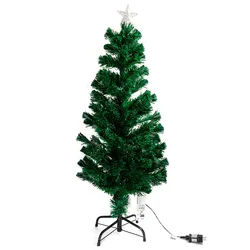 Lampe Led Fiber Optic Christmas Tree Warm White Ip44 Indoor & Outdoor Low Voltage 1.8m Dark Green 85 x 180 cm