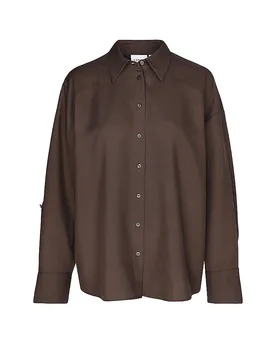Comma Blusa marrón 40 - Comma - FashionsVida