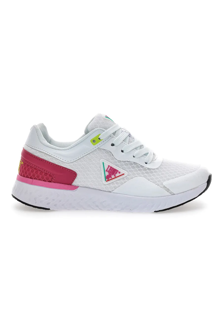 Sneakers Bianche e Rosa Con Logo Laterale W0518 39 - Leone - FashionsVida