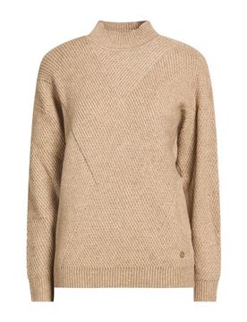 Rollkragenpullover Damen Beige L,S Damen