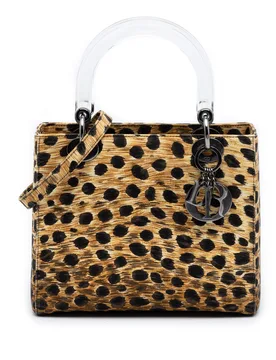 Medium Canvas Leopard Print Lady - Dior - FashionsVida