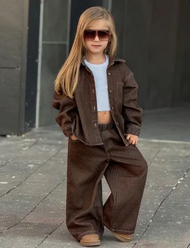 Conjunto de mezclilla para niñas - Shein - FashionsVida