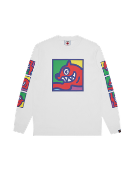 Pop Art Running Dog L/S T-Shirt