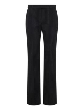 Pantaloni gessati in lurex