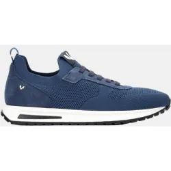 Zapatillas de hombre de piel en color Azul