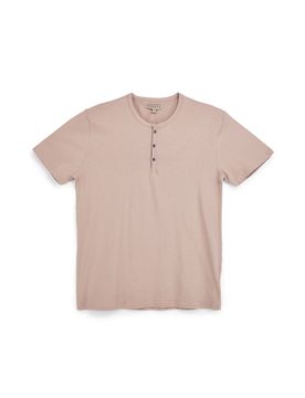 T-shirt beige con bottoni girocollo NBY369 XXL