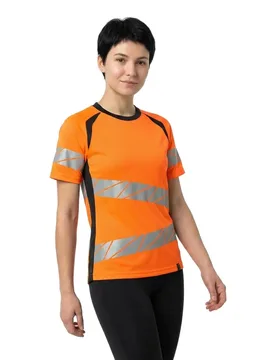 T-shirt à Manches Courtes Accelerate Safe 19092 Hi-Vis Orange / Dark Navy 2XL - MASCOT - FashionsVida