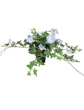 Kunstblume "Winde" gruen blau