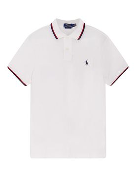 Polo In Cotone Con Profili In Contrasto