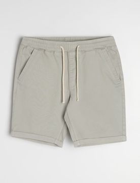 Pantaloncini jogger in denim - nude