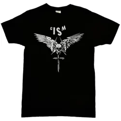 Gism "Logo" Men's T-Shirt Cotton Tees Short Sleeve T Shirt O-Neck Clothing Summer