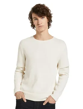 Maglione Zigzag Structured Oat Milk Melange XL