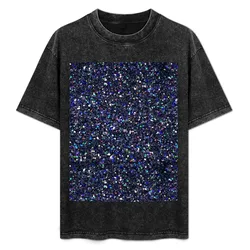 Custom Midnight Glitter T-Shirt Plus Size Basic Cotton T-Shirt
