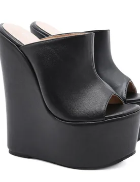 NASBAVI 2026 Summer Design Platform Wedge Woman Slippers Fashion Super High Heels Sandals Mules Slide Female Shoes - Aliexpress - FashionsVida