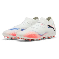 Chaussures De Football Future 8 Match Mg White / Black / Glowing Red EU 40