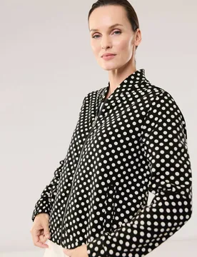 Baumwollstretch Blouson, nicht notwendig#normale Größen, Farbe Schwarz, 46, hautsympathische Baumwolle bequem dank Elasthan Damen - Walbusch - FashionsVida