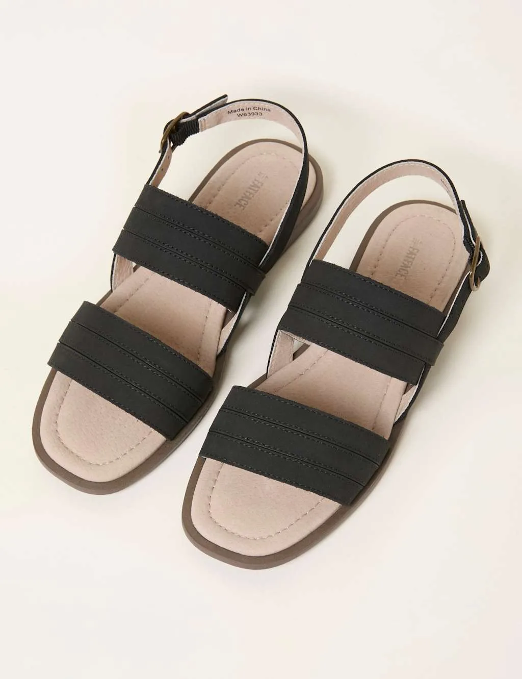 Leather Slingback Sandals Black female - Fatface - FashionsVida