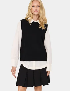 Mila Vest - Black - Size: L - Saint tropez - FashionsVida