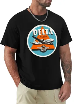 Delta Airlines T-Shirt Soft Basic Cotton Short Sleeve Tee - Aliexpress - FashionsVida