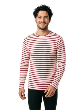T-shirt à Manches Longues Grenaa Sr Red / Ecru 3XL