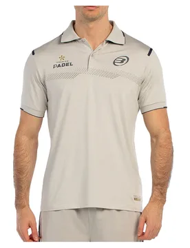 Bramo Short Sleeve Polo Vigore Stone XL - Bullpadel - FashionsVida