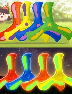 Boomerang de 3 hojas de EVA de colores, adecuado para entretenimiento familiar, ejercicio y juegos de coordinación, excelente para acampar y activida - Shein - FashionsVida