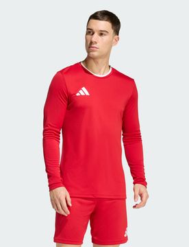 Maglia Entrada26 Long Sleeve M Team Power Red 2 / White
