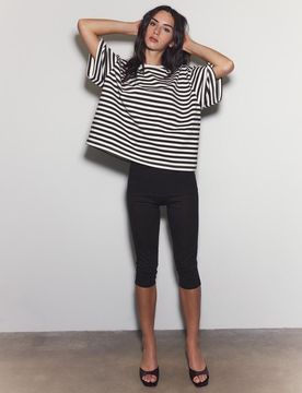 Stradivarius Boxy T-Shirt Ecru L