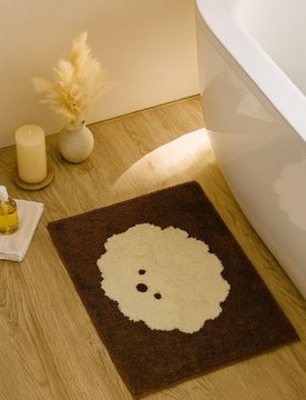 Tappetino da bagno antiscivolo - marrone