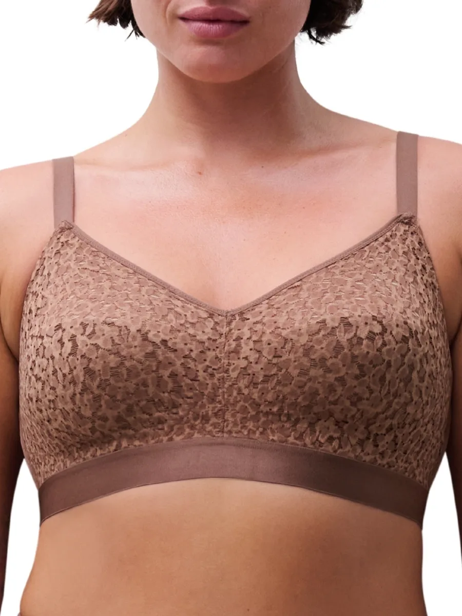 Womens Easy Feel Norah Wirefree Support Bra - Brown Polyamide - Size 36e - Chantelle - FashionsVida