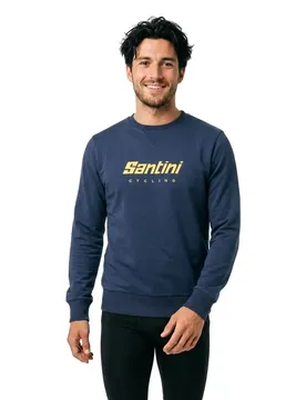 Santini Felpa Logo Blue