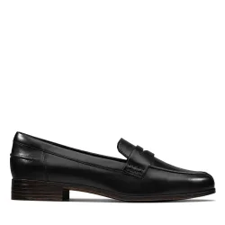Women's Hamble Loafer Black Leather Loafers, Slip Ons Size: 5-Standard Fit - Black - Size: 5-Standard Fit