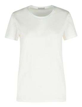 Moncler T-shirt di cotone bianco