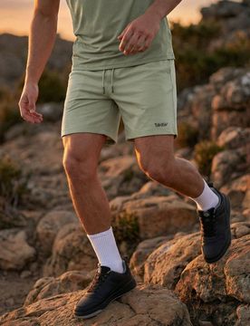 Pantaloncini con cotone SNSY PERFORMANCE - verde pallido