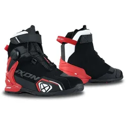 Scarpe Moto BULL 2 WP Nero Bianco Rosso taglia 46