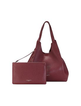 Bolso de piel - Hobo Bag DUA rojo oscuro