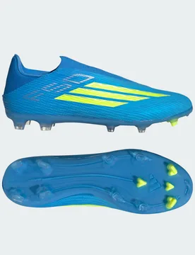 Scarpe da calcio F50 LEAGUE Laceless per terreni naturali compatti/multiterreno 47 1/3 Lucid Ray Blue / Team Solar Yellow 2 / Lucid Aquamarine - Adidas - FashionsVida