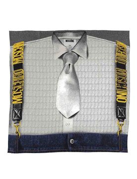 Moschino Sciarpa Di Seta Con Stampa