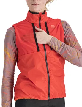 Sportful Gilet Giara Layer Orange - Sportful - FashionsVida