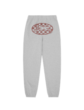 Checker Running Dog Sweatpants - Heather
