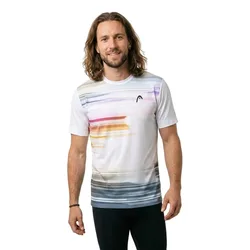 Topspin Short Sleeve T-shirt Purple / Print Vision M L