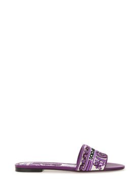 DOLCE & GABBANA Embroidered Slides